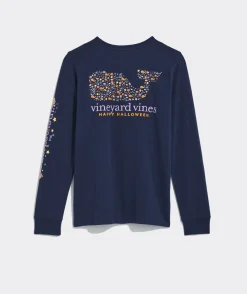 Christmas Icons Whale Long-Sleeve Pocket Tee