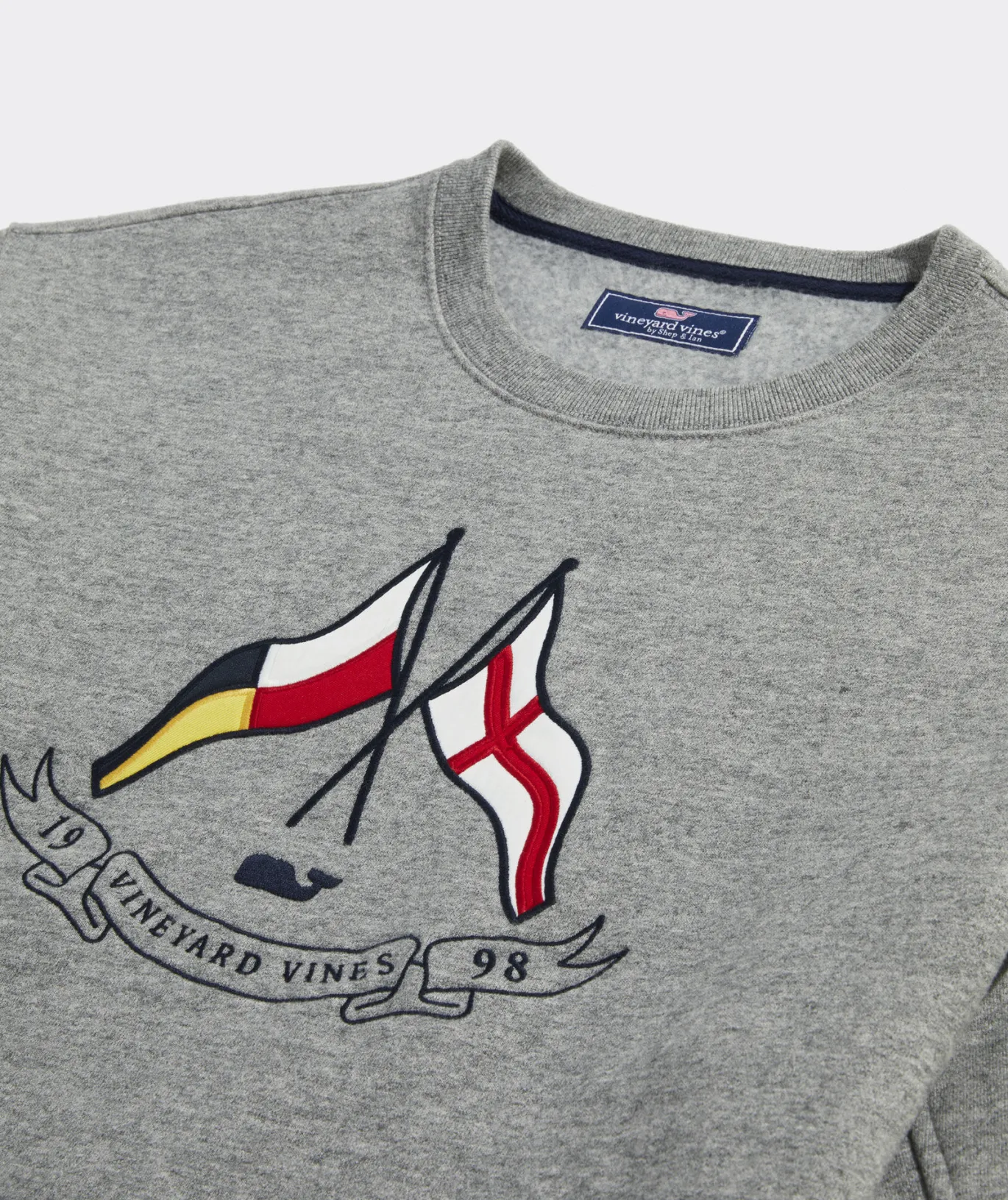 Clean Fleece Embroidered Crewneck