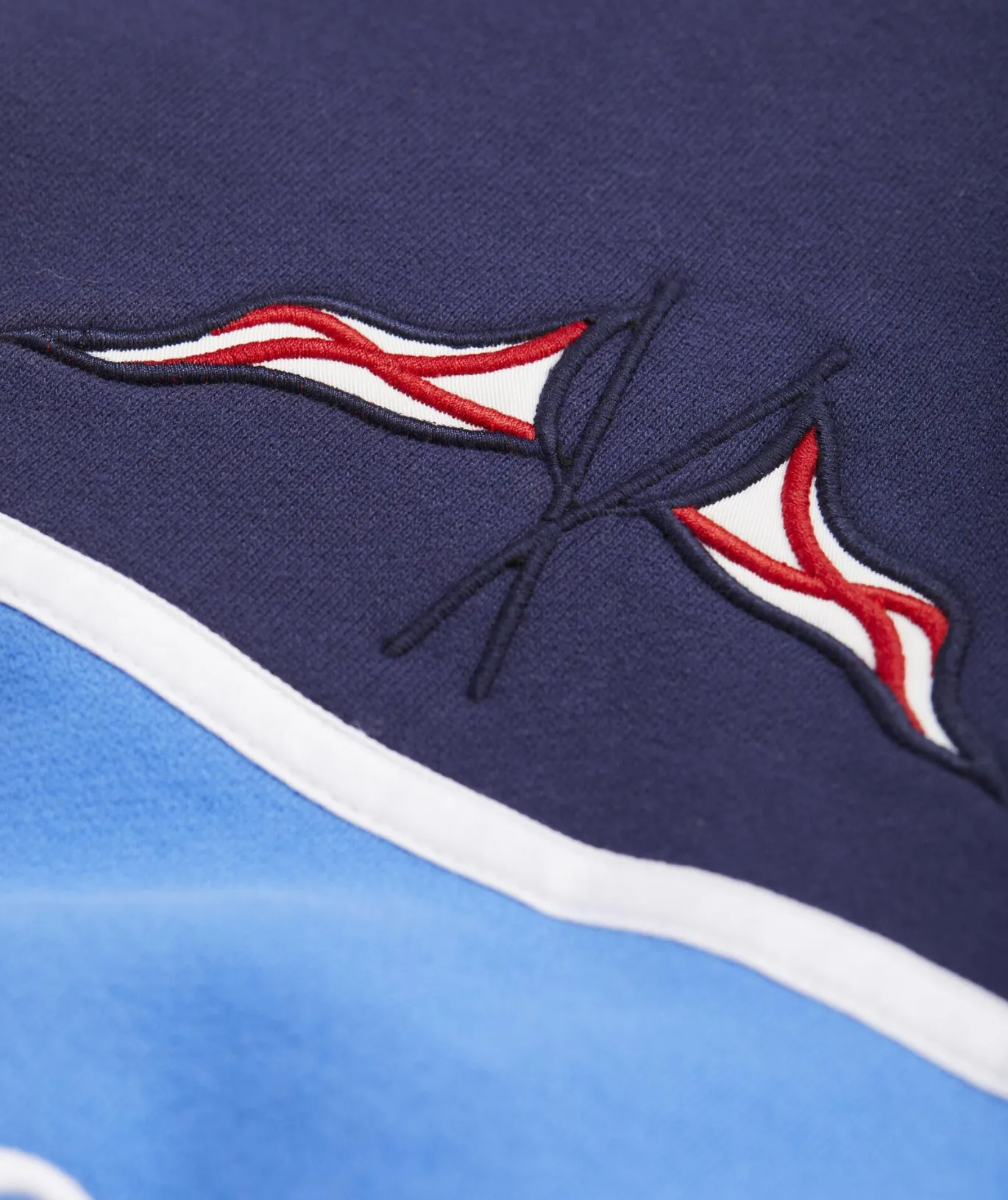 Colorblock Clean Fleece Crewneck