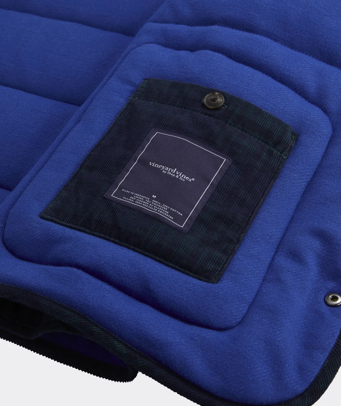 Corduroy Blackwatch Puffer Vest