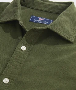 Corduroy Spread Collar Shirt
