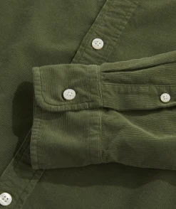 Corduroy Spread Collar Shirt