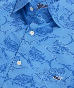 Cotton Short-Sleeve Sailfish Shirt