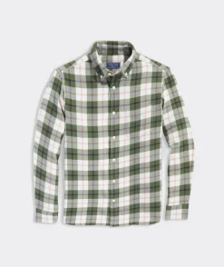 Cotton Twill Plaid Shirt