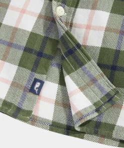 Cotton Twill Plaid Shirt