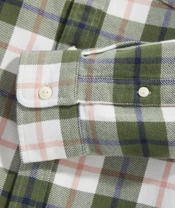 Cotton Twill Plaid Shirt