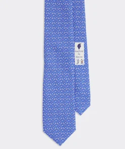 Crossed Lacrosse Sticks Printed Tie