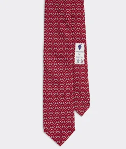 Crossed Lacrosse Sticks Printed Tie
