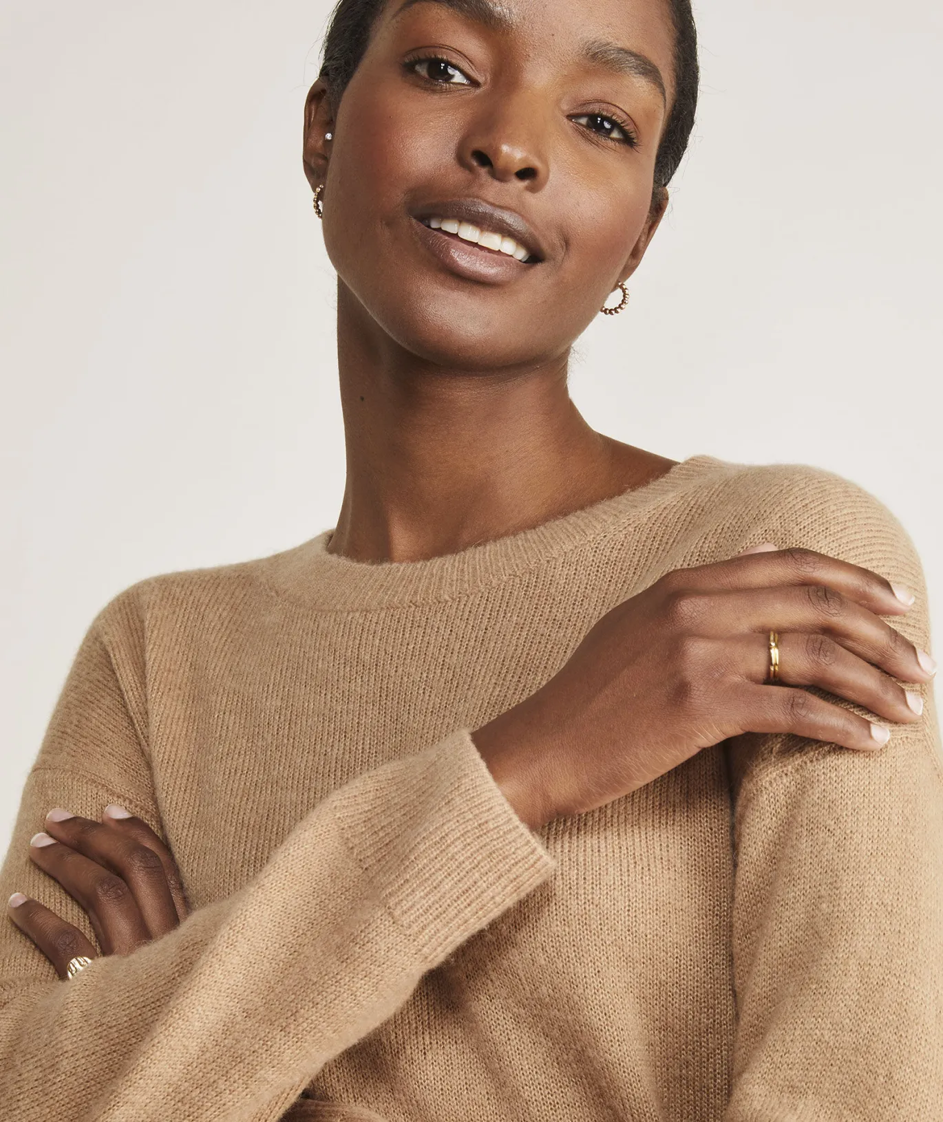 Diamond Pointelle Seaspun Cashmere Sweater