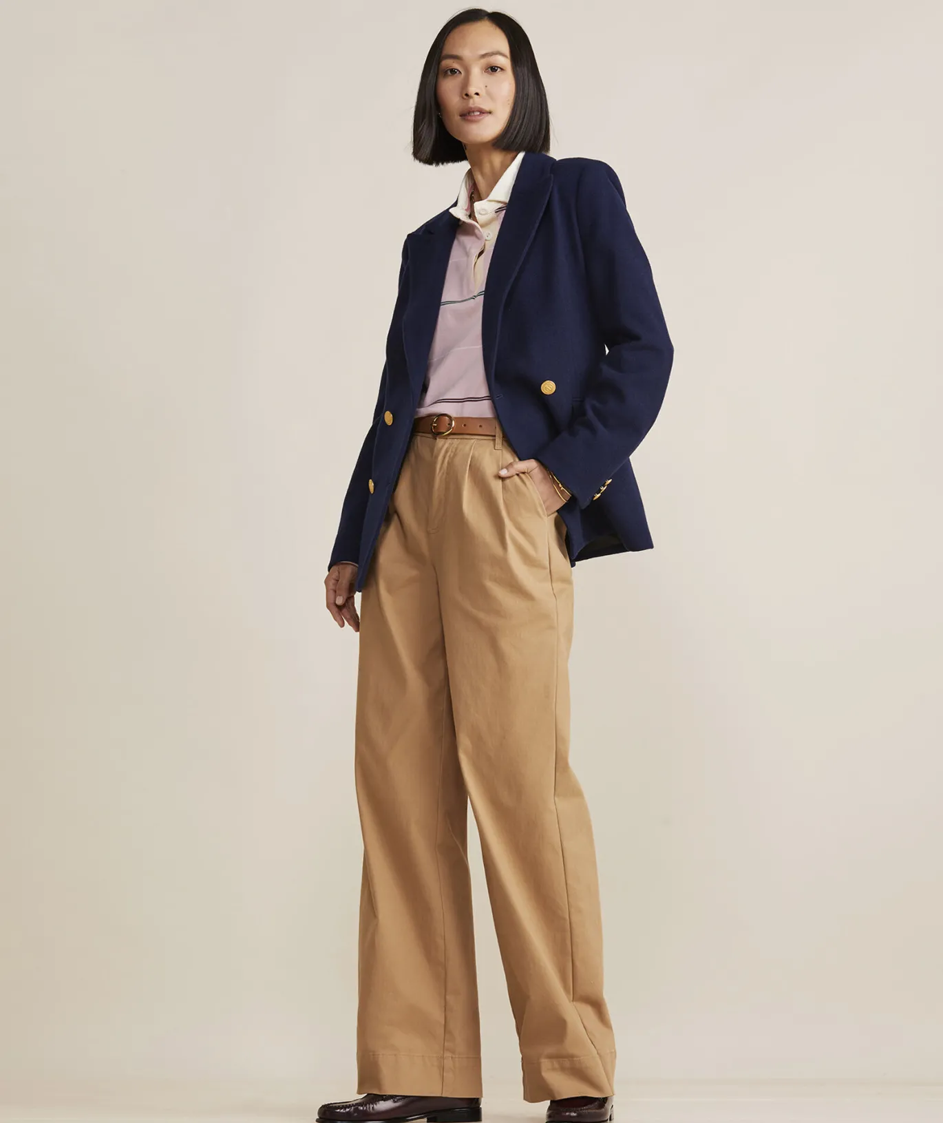 Double Breasted Wool Blazer