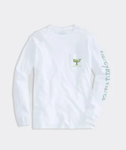Easter Bushes Long-Sleeve Pocket Tee
