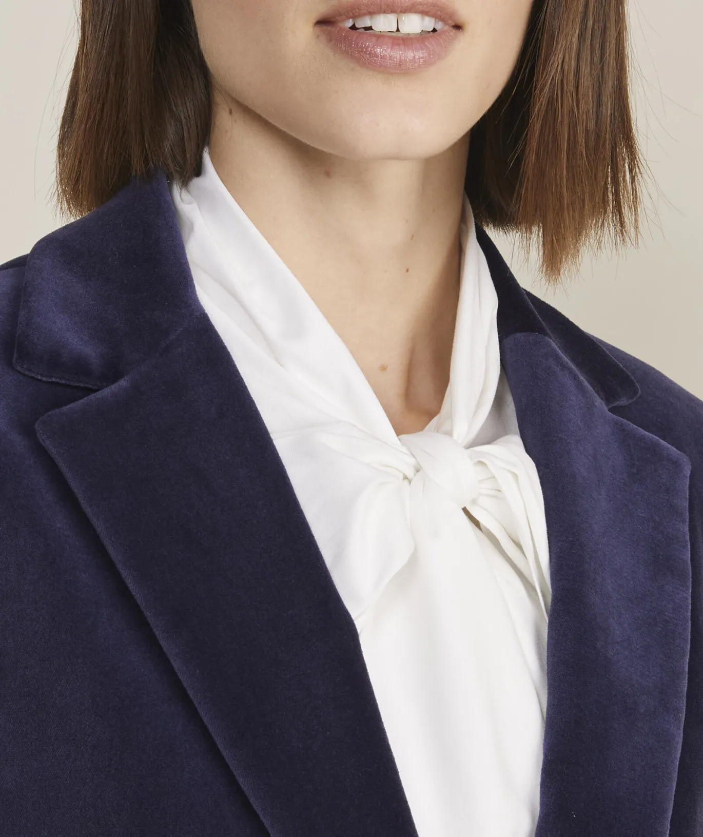 Embroidered Velvet Blazer