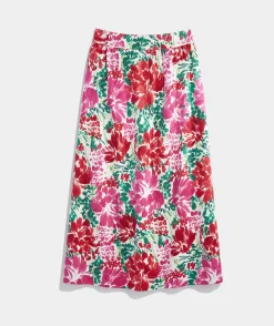 Faille Midi Skirt