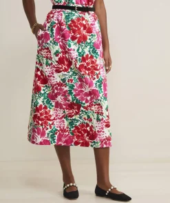 Faille Midi Skirt