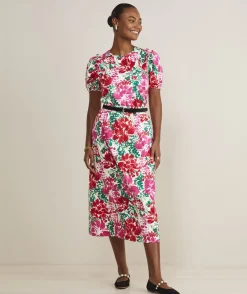 Fenwick Floral Puff-Sleeve Top