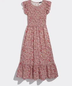 Fenwick Paisley Smocked Midi Dress