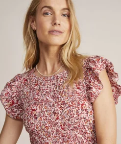 Fenwick Paisley Smocked Midi Dress