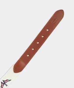 Flags Embroidered Canvas Club Belt