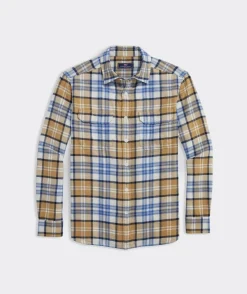 Flannel Plaid Herringbone Workshirt