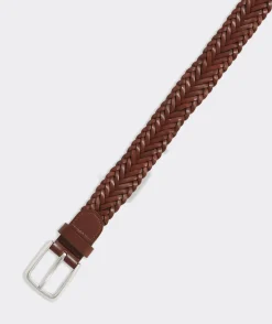 Flat Braided Leather Belt