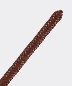 Flat Braided Leather Belt