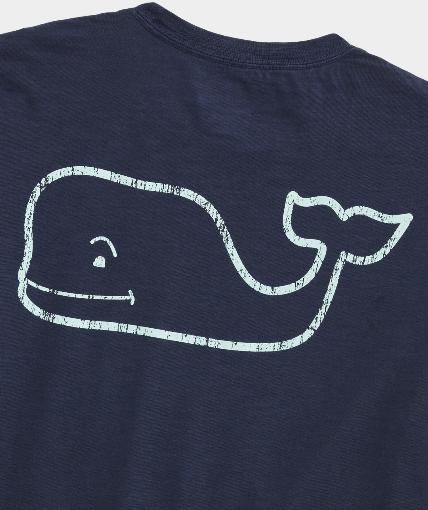 Garment-Dyed Vintage Whale Long-Sleeve Pocket Tee