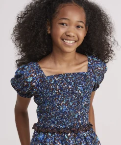 Girls' Cord Popover Dress