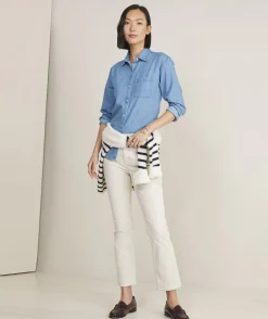 Girls' Eyelet Puff-Sleeve Top