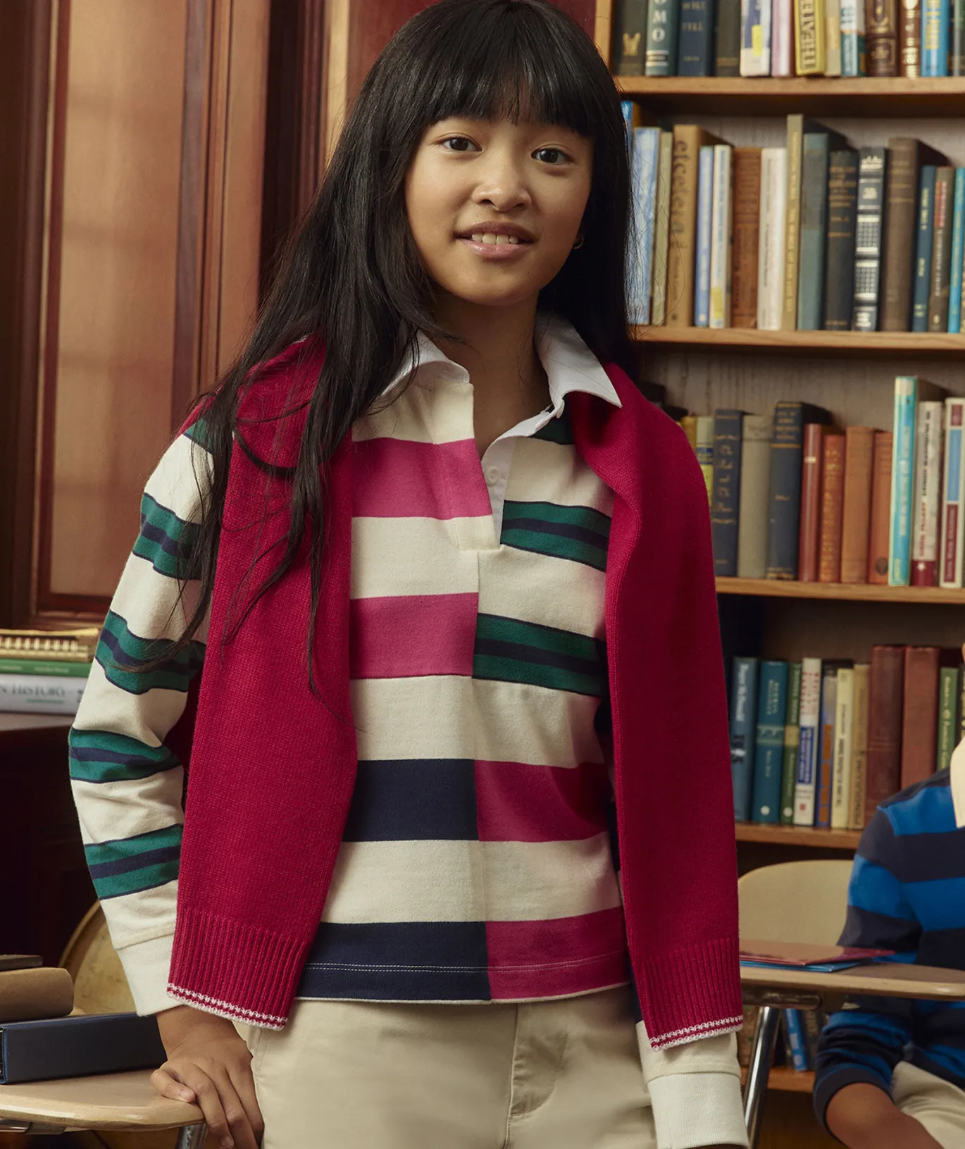 Girls' Eyelet Sweatshirt Dress