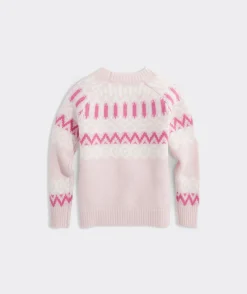 Girls' Fair Isle Crewneck Sweater