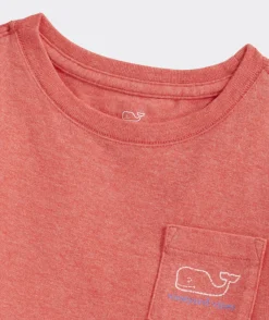 Girls' Foil Skating Whale Long-Sleeve Pocket Tee