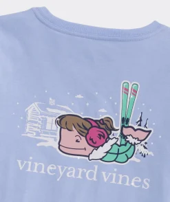 Girls' Garment Dyed Burgee Whale Short-Sleeve Tee