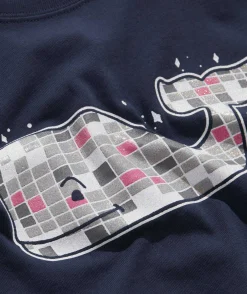 Girls' Glitter Ski Whale Long-Sleeve Pocket Tee