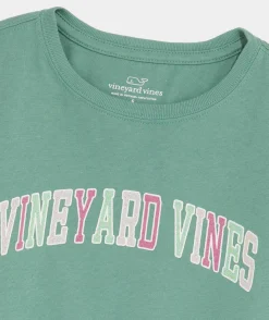 Girls' Glitter St. Patrick's Day Whale Long-Sleeve Pocket Tee