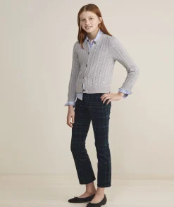 Girls' Lobster Intarsia Crewneck Sweater