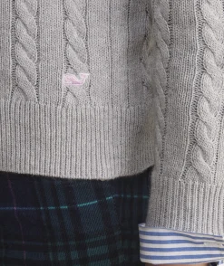 Girls' Lobster Intarsia Crewneck Sweater