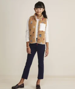 Girls' Oversized Metallic Puffer Vest
