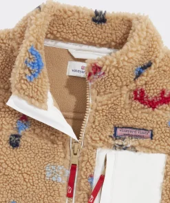 Girls' Oversized Metallic Puffer Vest
