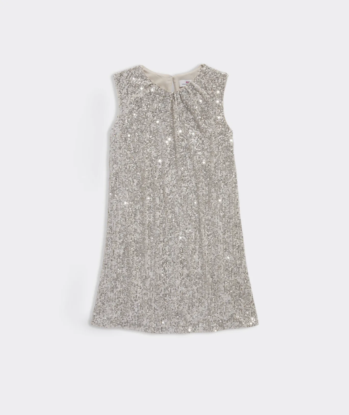 Girls' Poplin Puff Sleeve Dress