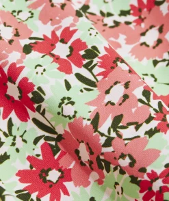 Girls' Poplin Puff-Sleeve Dress