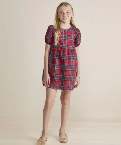 Girls' Printed Pleated Dress