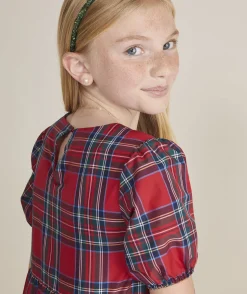 Girls' Printed Pleated Dress
