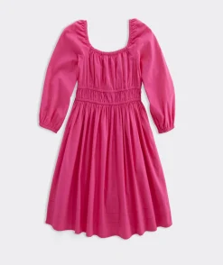 Girls' Rollneck Breton Stripe Sweater Dress
