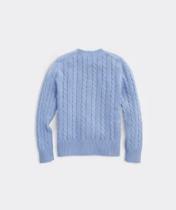 Girls' Ruffle Crewneck Sweater