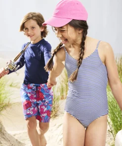 Girls' Ruffle High Neck Bikini
