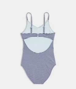 Girls' Ruffle High Neck Bikini