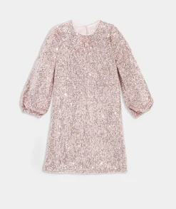 Girls' Smocked Long-Sleeve Dress