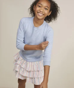 Girls' Smocked Puff-Sleeve Dress