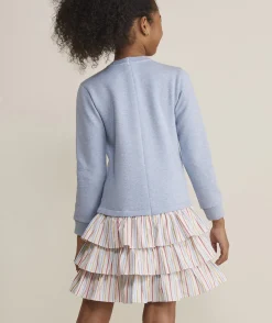 Girls' Smocked Puff-Sleeve Dress