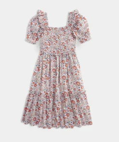 Girls' Smocked Waist Dress